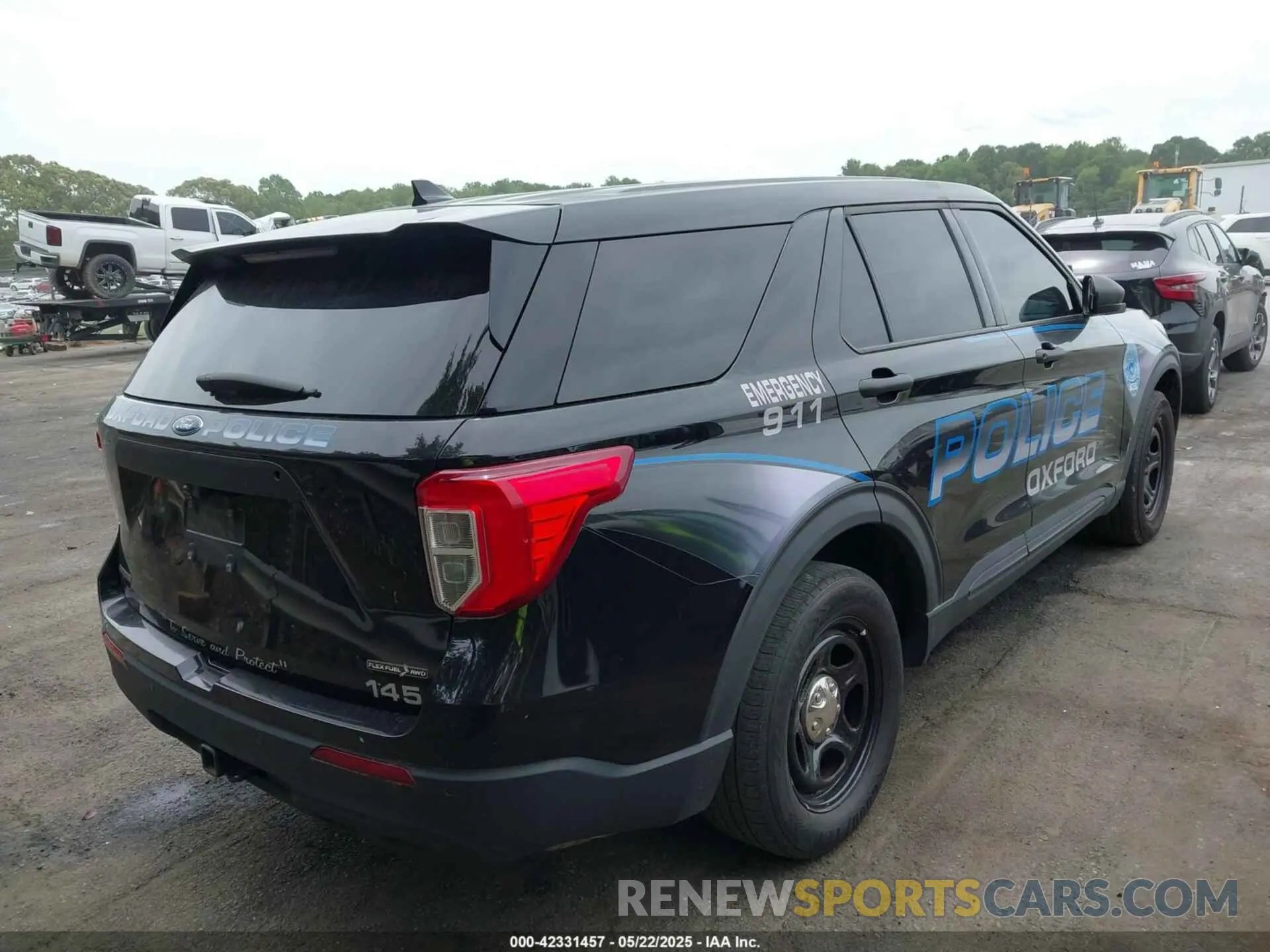 4 fotografías del automóvil dañado 1FM5K8ABXLGC70214 FORD POLICE INTERCEPTOR 2020