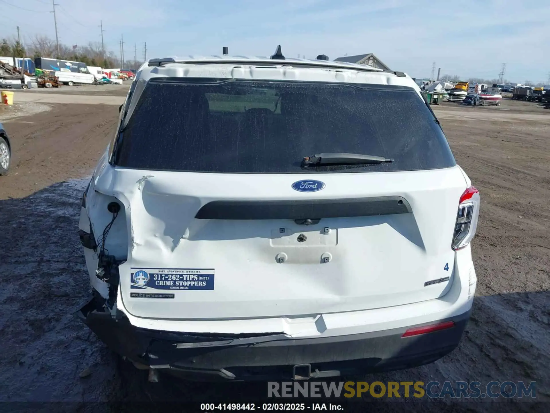 16 fotografías del automóvil dañado 1FM5K8AW1LGA55582 FORD POLICE INTERCEPTOR 2020