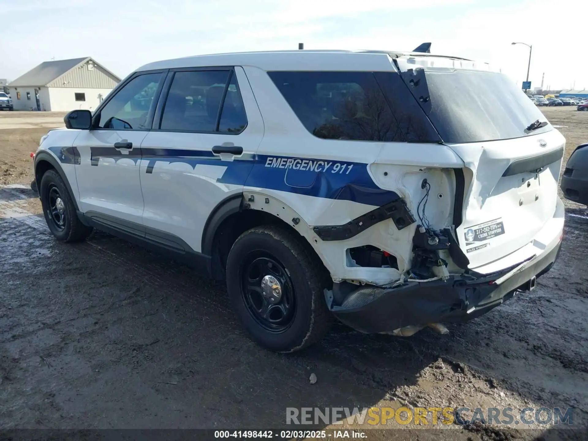 3 fotografías del automóvil dañado 1FM5K8AW1LGA55582 FORD POLICE INTERCEPTOR 2020