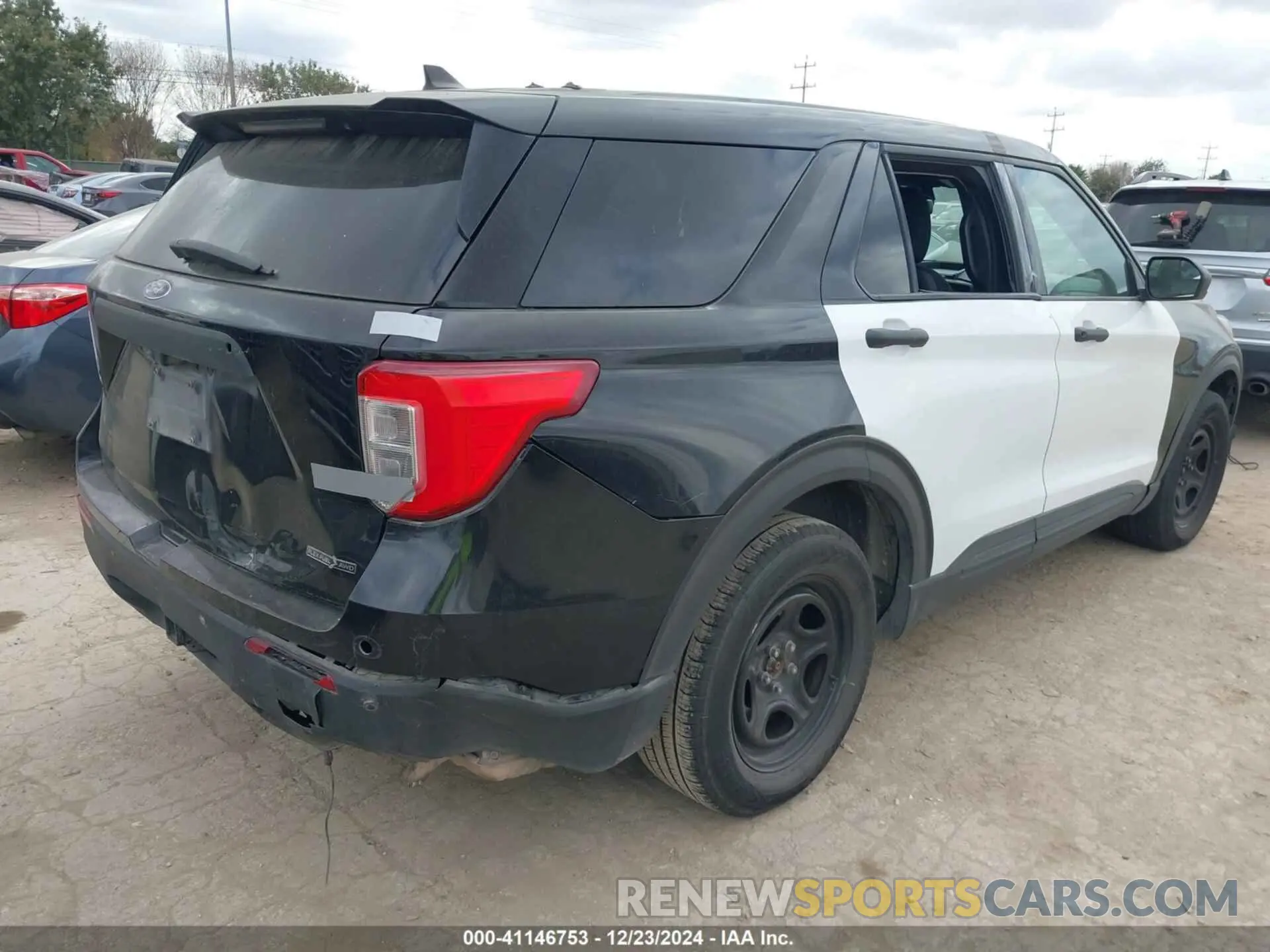 4 fotografías del automóvil dañado 1FM5K8AB1MGA24900 FORD POLICE INTERCEPTOR 2021