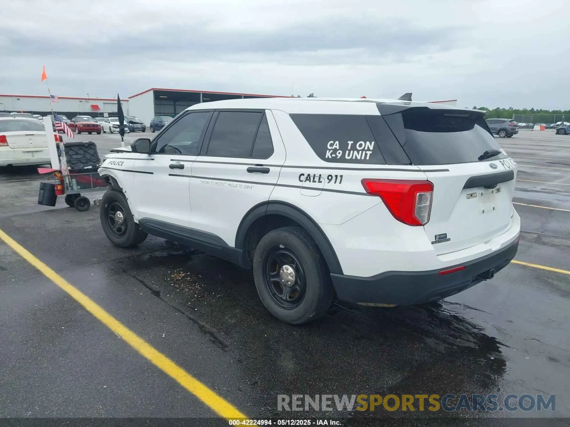 3 fotografías del automóvil dañado 1FM5K8AB5MGA19375 FORD POLICE INTERCEPTOR 2021