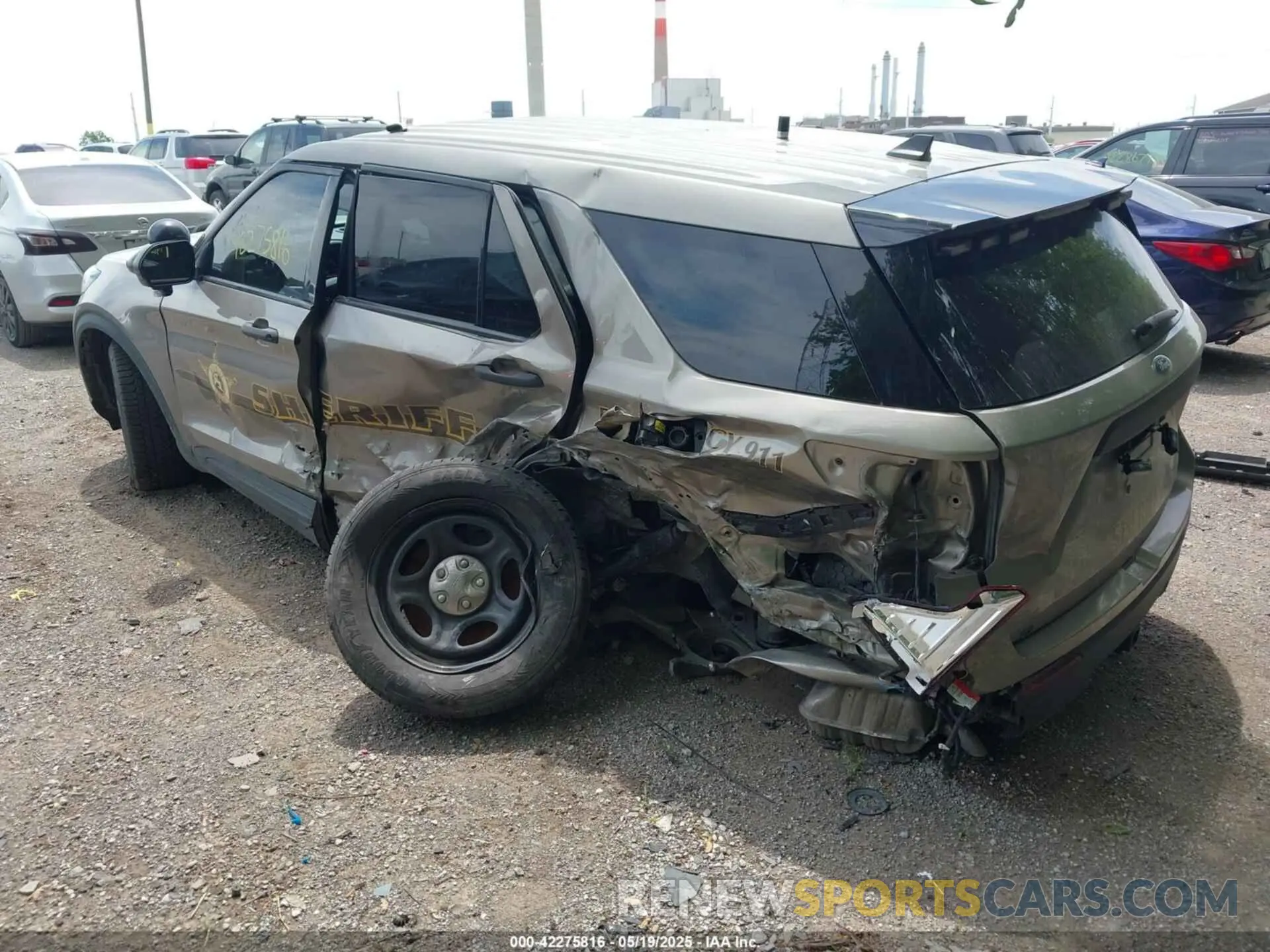 3 fotografías del automóvil dañado 1FM5K8AB7NGB33346 FORD POLICE INTERCEPTOR 2022