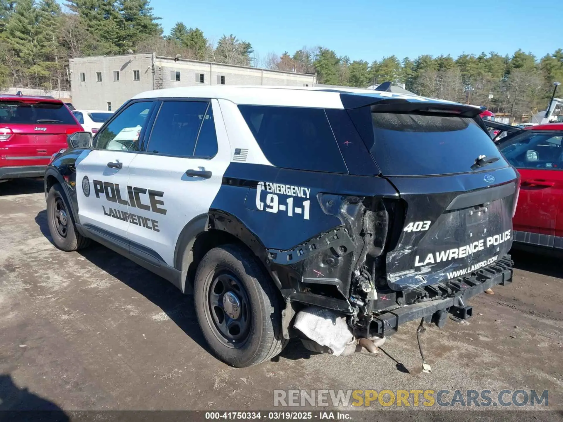 14 fotografías del automóvil dañado 1FM5K8AB9NGA01978 FORD POLICE INTERCEPTOR 2022