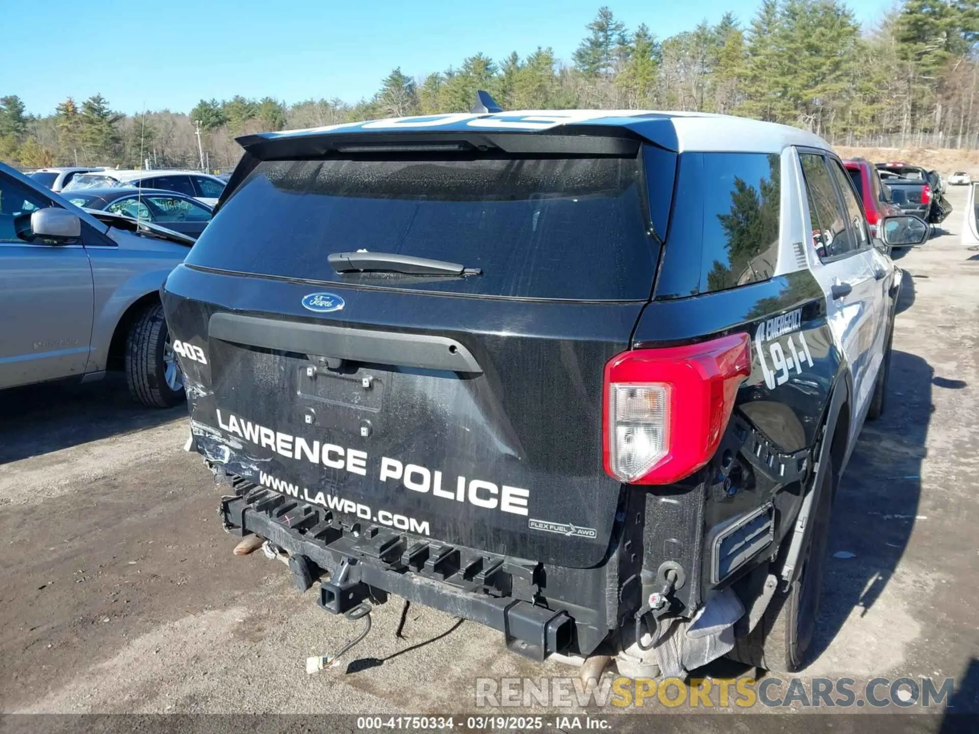 16 fotografías del automóvil dañado 1FM5K8AB9NGA01978 FORD POLICE INTERCEPTOR 2022