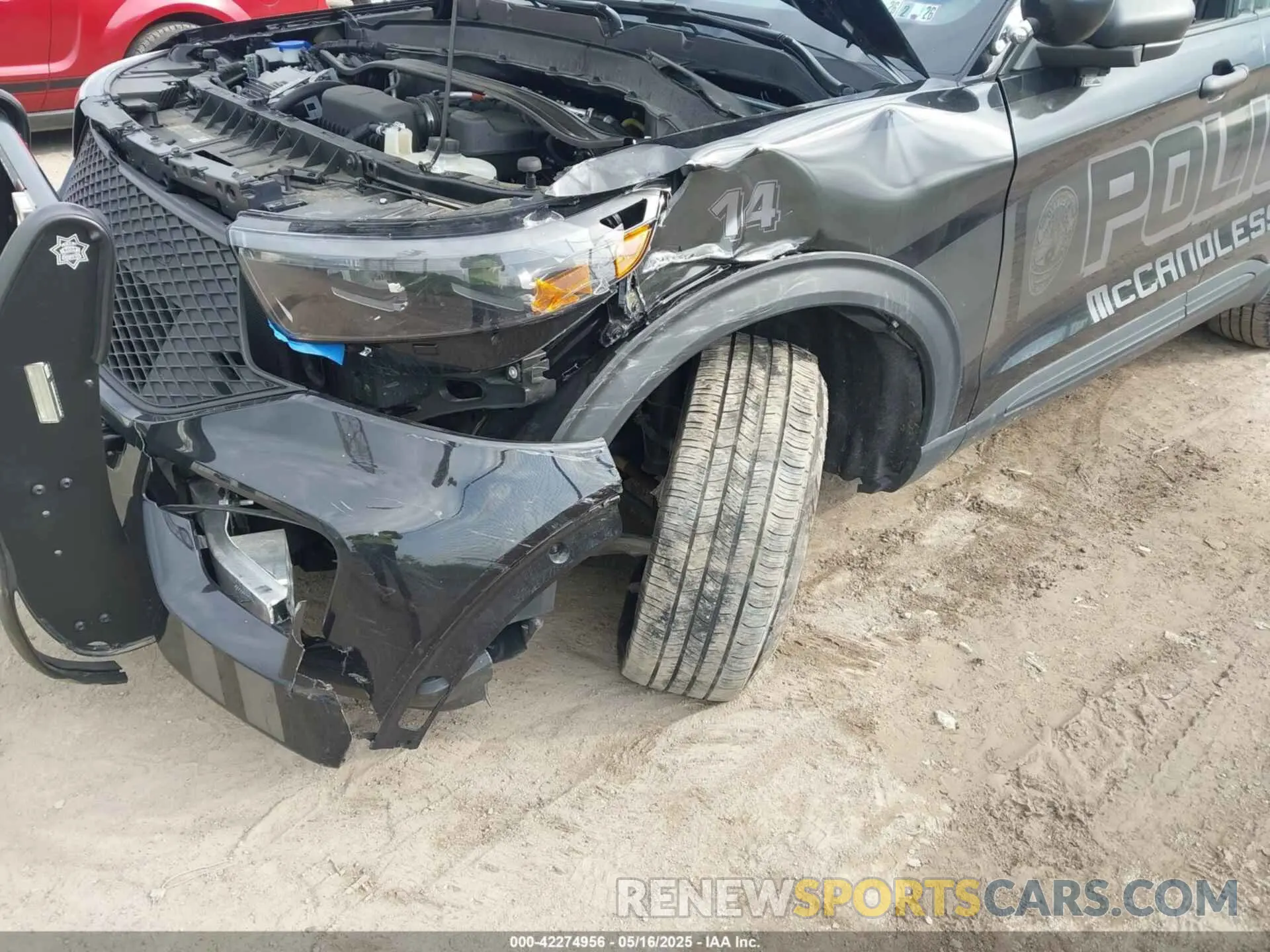 6 fotografías del automóvil dañado 1FM5K8AB7PGA64502 FORD POLICE INTERCEPTOR 2023