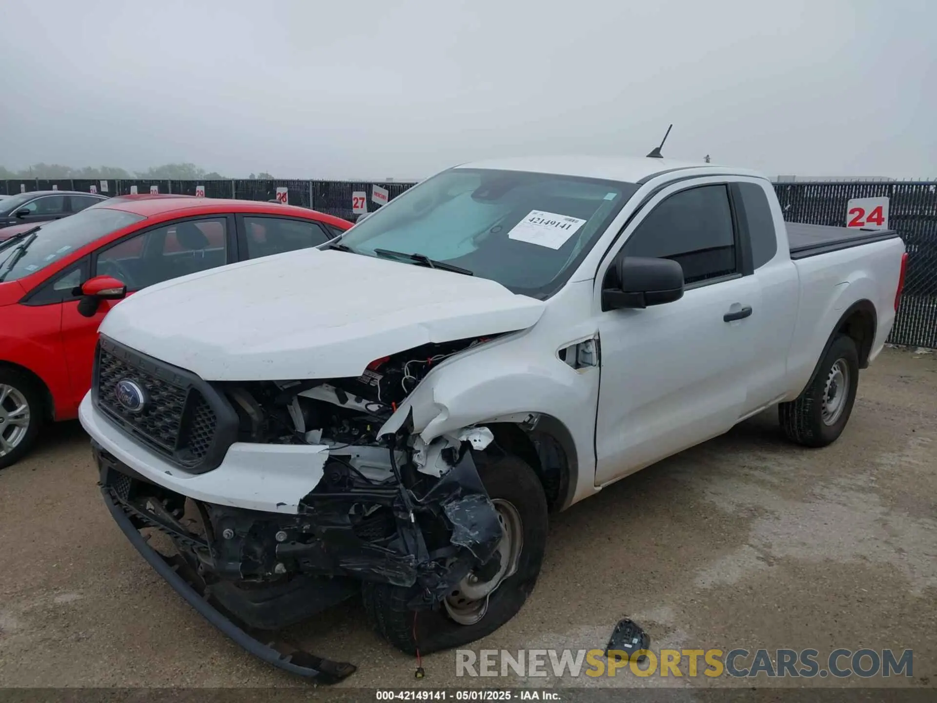 2 fotografías del automóvil dañado 1FTER1EH6KLA27382 FORD RANGER 2019