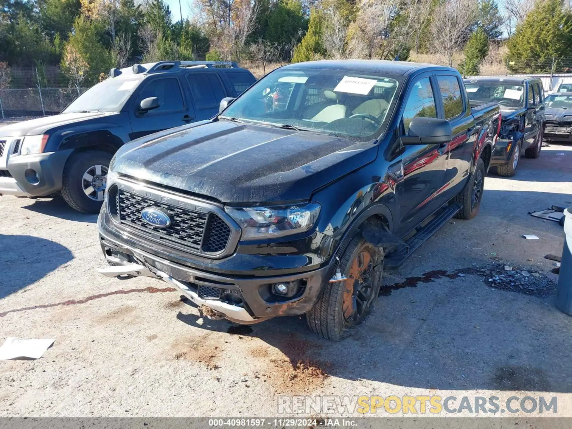 2 fotografías del automóvil dañado 1FTER4EH1KLB00465 FORD RANGER 2019