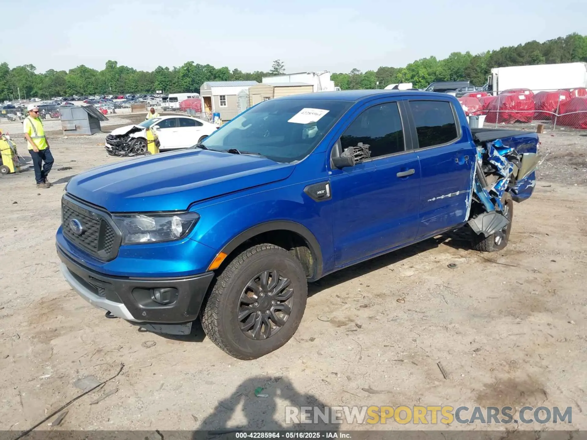 2 fotografías del automóvil dañado 1FTER4EH2KLA58002 FORD RANGER 2019