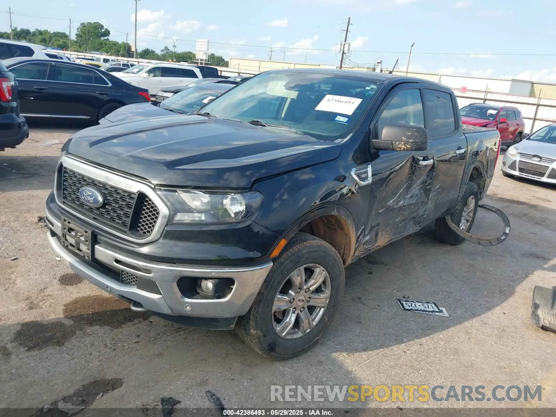 2 fotografías del automóvil dañado 1FTER4EH5KLA42540 FORD RANGER 2019