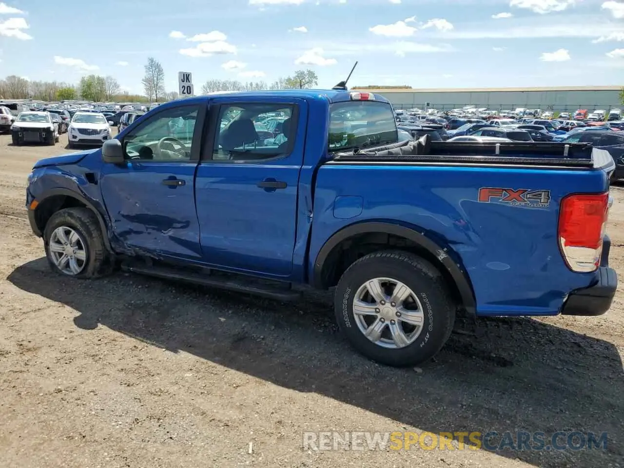 2 fotografías del automóvil dañado 1FTER4FH3KLA26528 FORD RANGER 2019