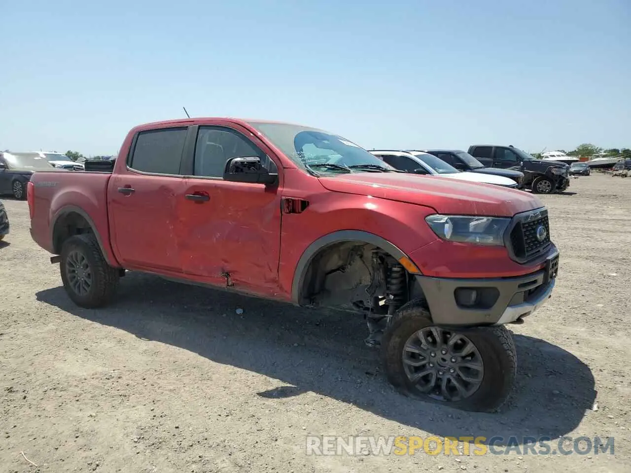 4 fotografías del automóvil dañado 1FTER4EH5LLA56312 FORD RANGER 2020
