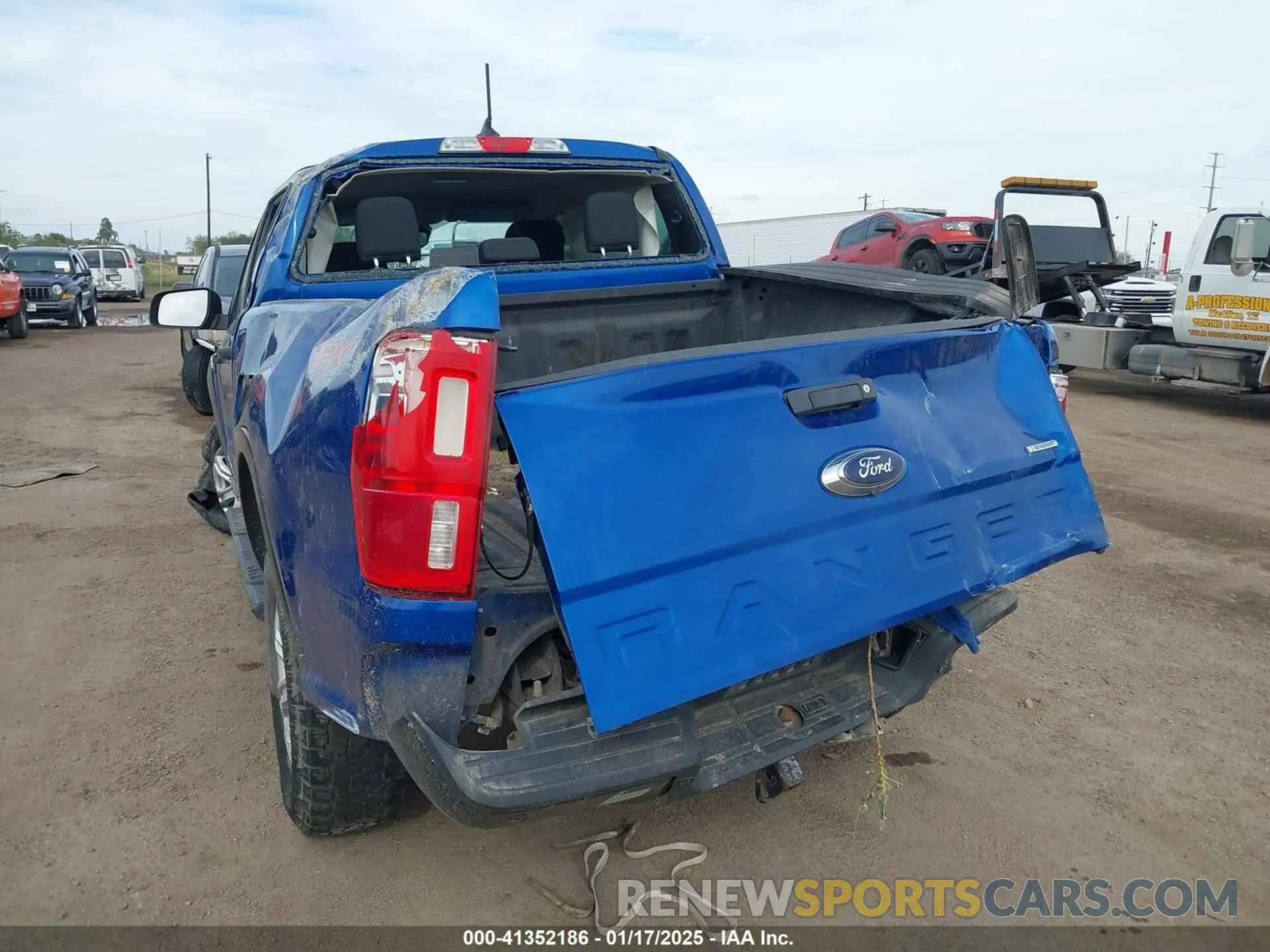 3 fotografías del automóvil dañado 1FTER4FH0LLA38332 FORD RANGER 2020