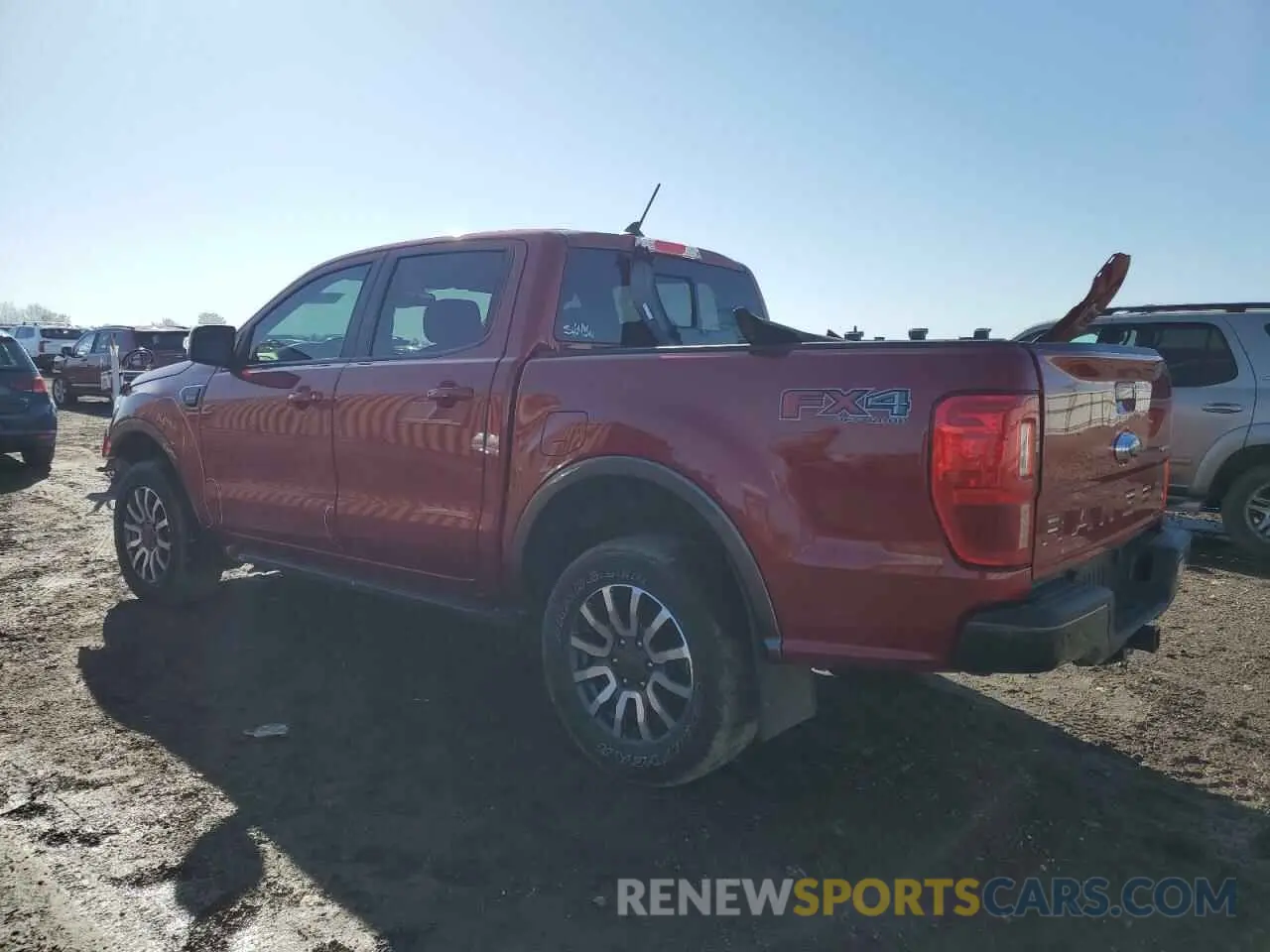 2 fotografías del automóvil dañado 1FTER4FH1LLA03525 FORD RANGER 2020