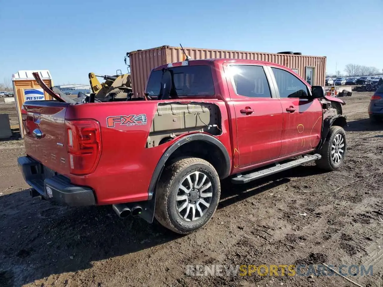 3 fotografías del automóvil dañado 1FTER4FH1LLA03525 FORD RANGER 2020
