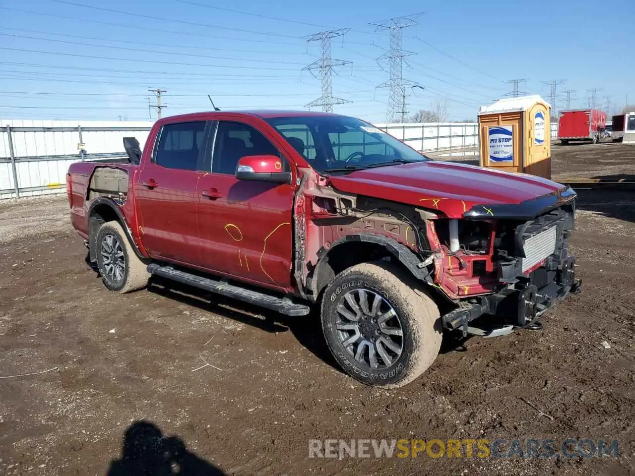 4 fotografías del automóvil dañado 1FTER4FH1LLA03525 FORD RANGER 2020