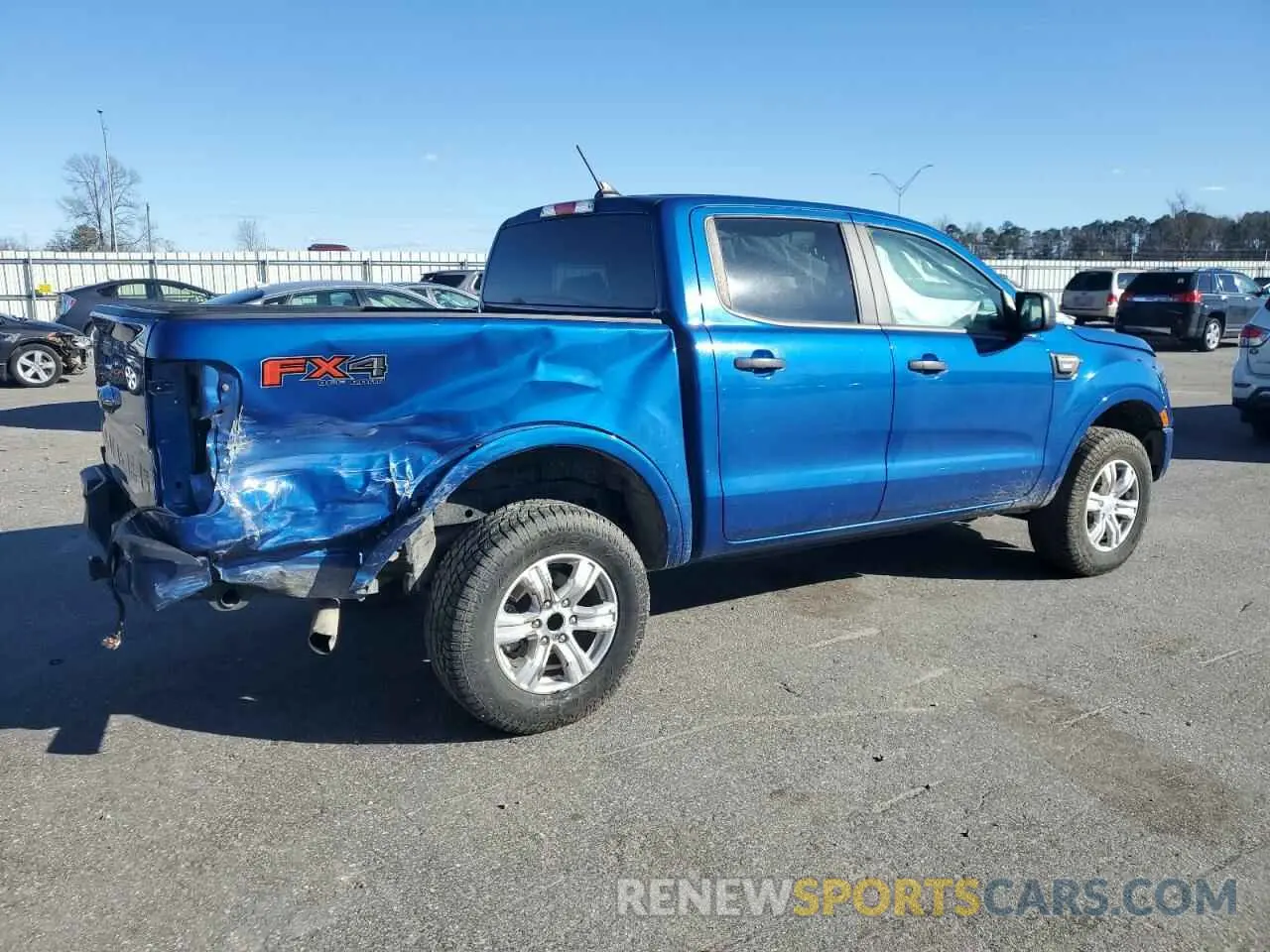 3 fotografías del automóvil dañado 1FTER4FH1LLA46620 FORD RANGER 2020