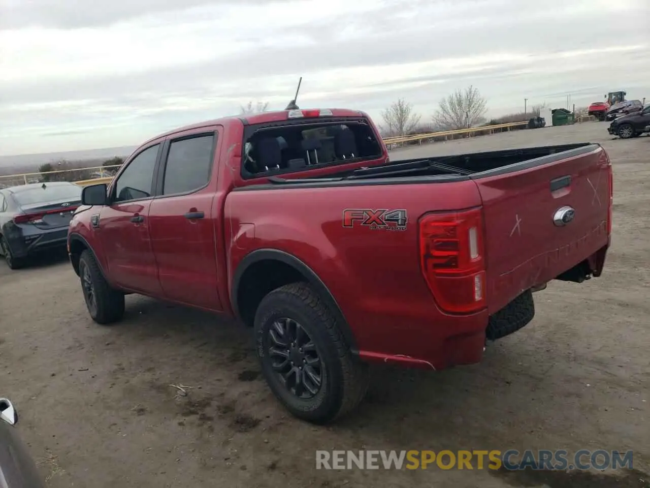 2 fotografías del automóvil dañado 1FTER4FH5LLA80074 FORD RANGER 2020