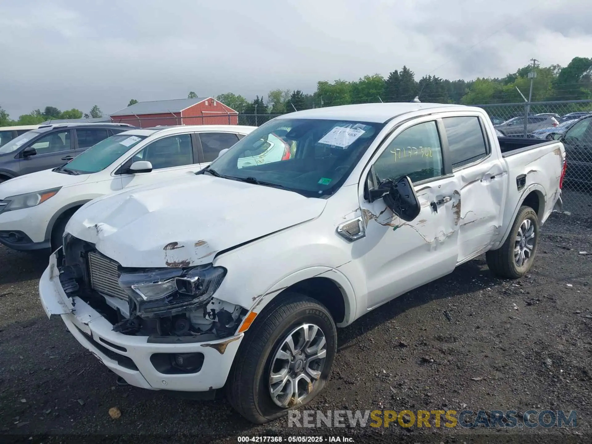 2 fotografías del automóvil dañado 1FTER4FHOLLA26021 FORD RANGER 2020