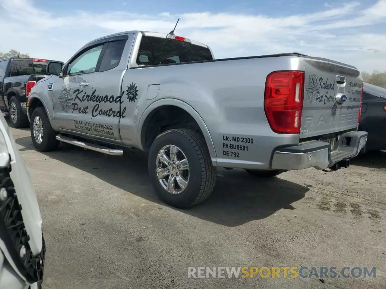 2 fotografías del automóvil dañado 1FTER1EH4MLD36402 FORD RANGER 2021