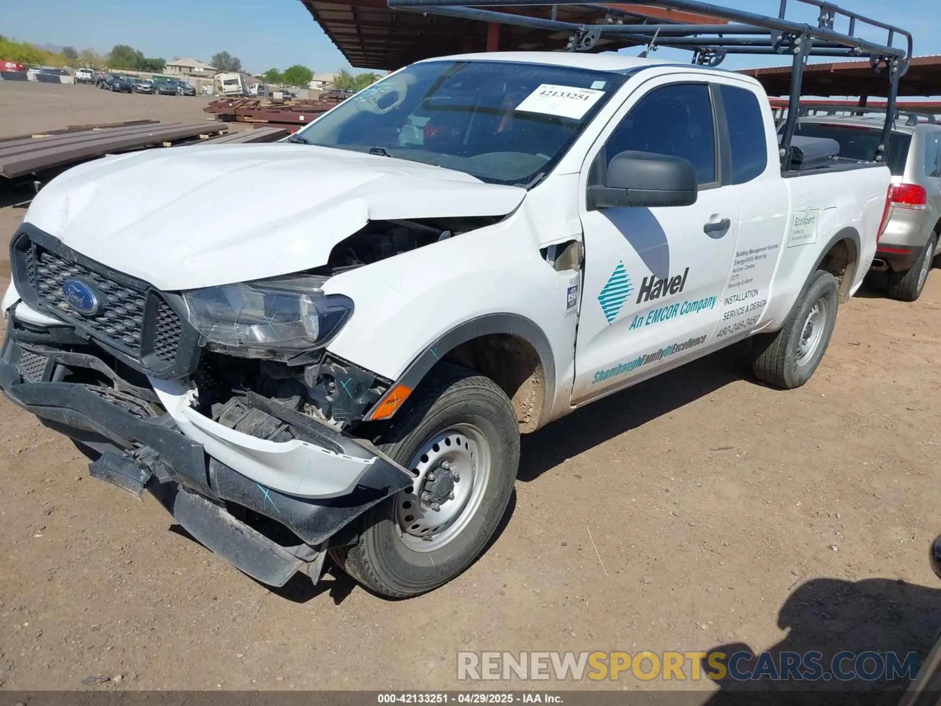 2 fotografías del automóvil dañado 1FTER1EH8MLD70388 FORD RANGER 2021
