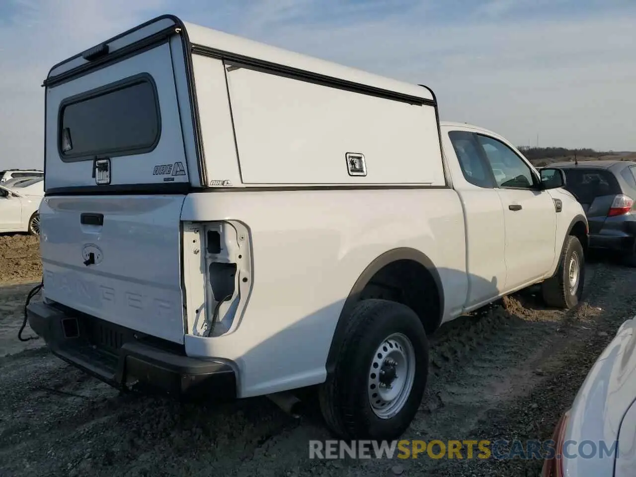 3 fotografías del automóvil dañado 1FTER1EHXMLD55651 FORD RANGER 2021