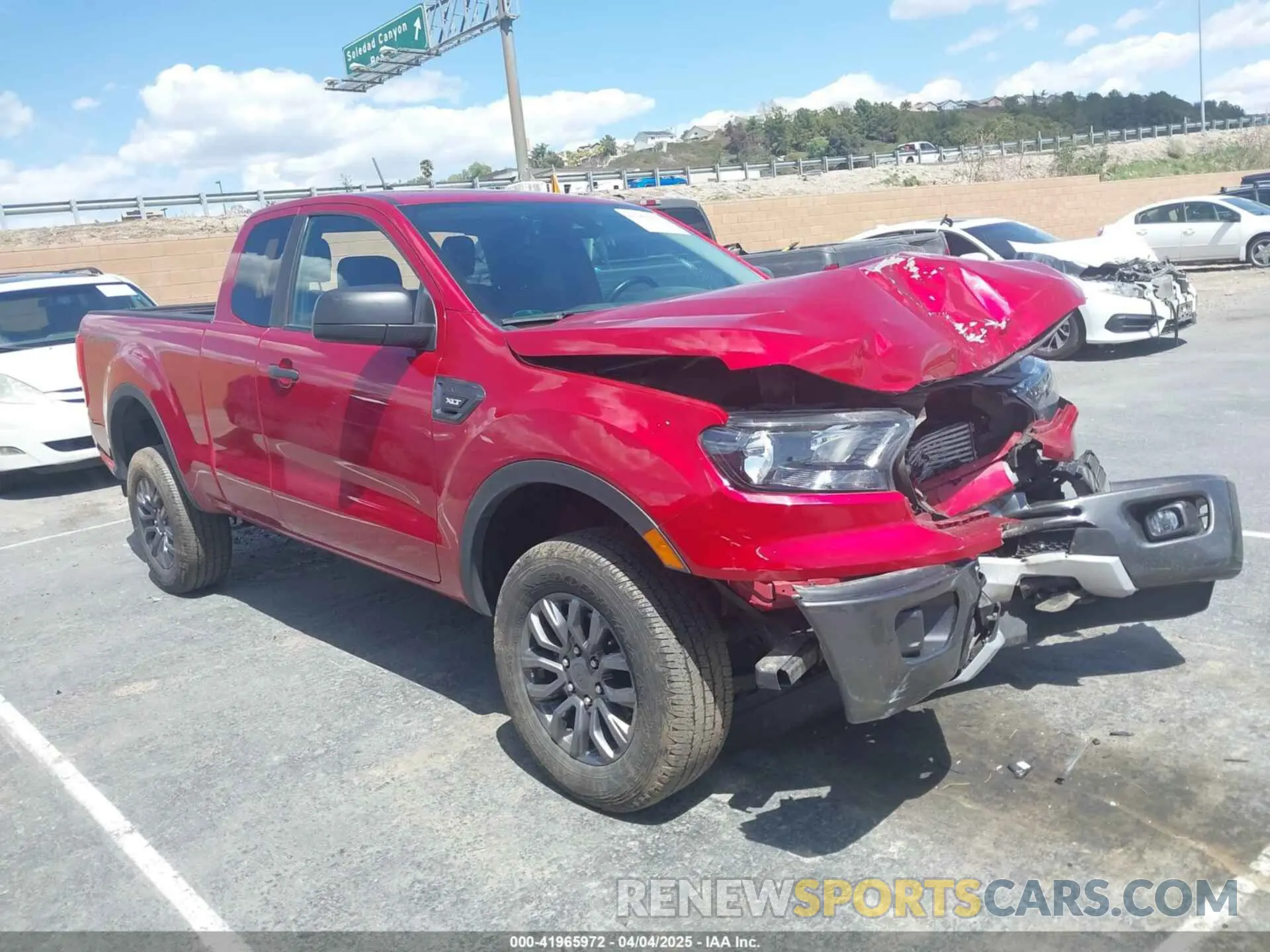 1 fotografías del automóvil dañado 1FTER1FH0MLD40753 FORD RANGER 2021