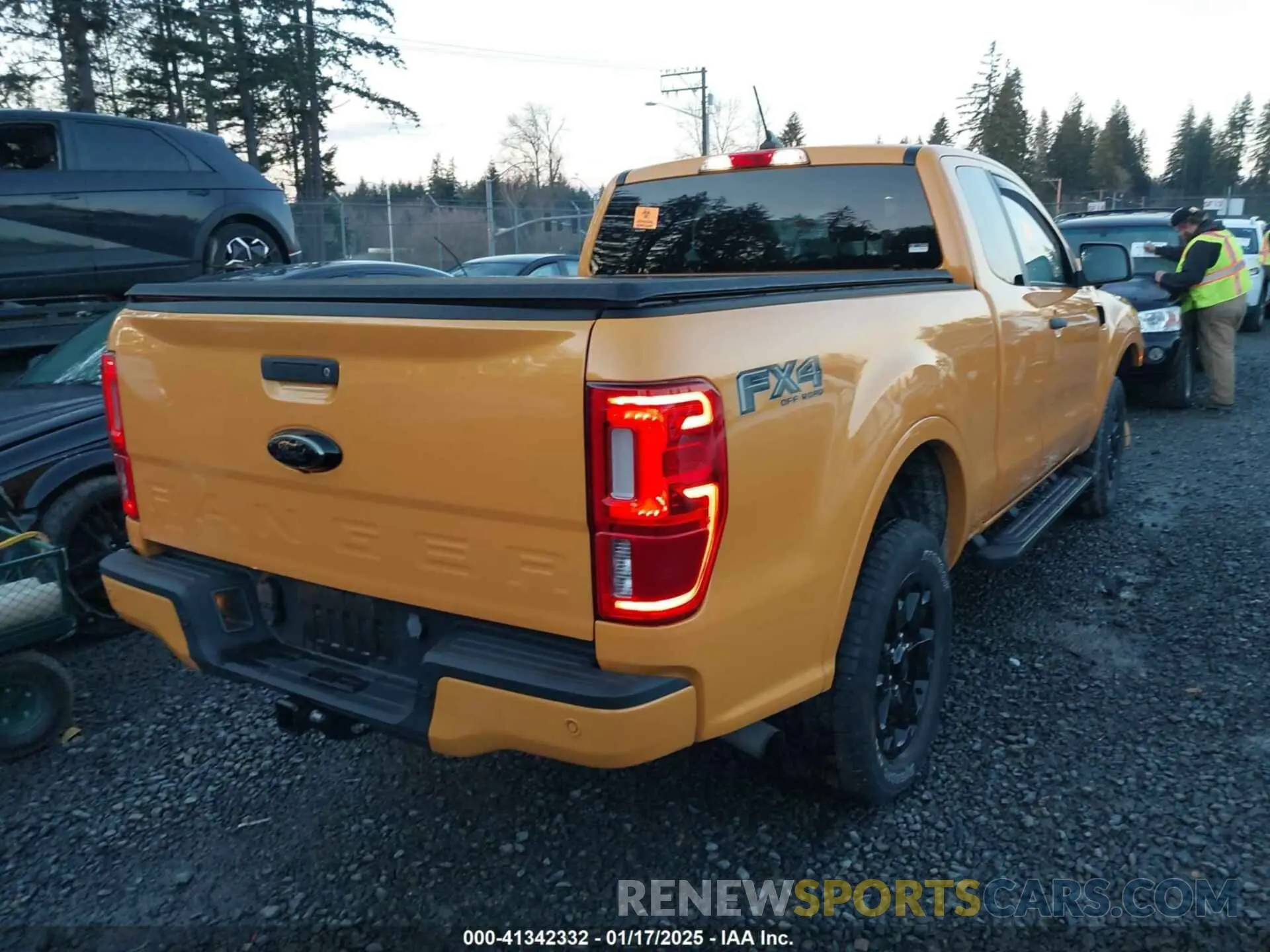 4 fotografías del automóvil dañado 1FTER1FH8MLD64959 FORD RANGER 2021