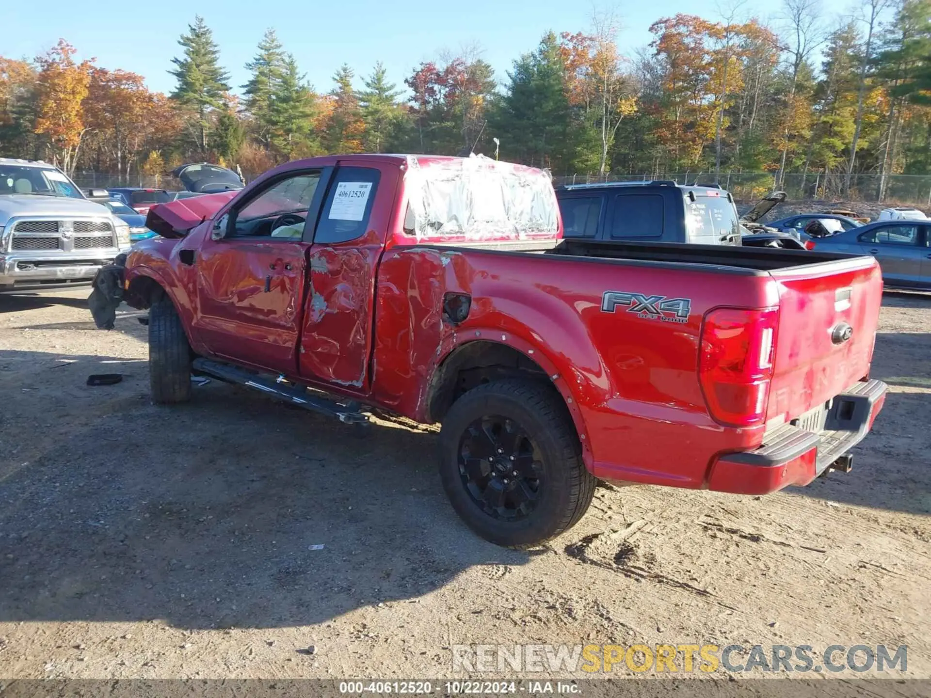 3 fotografías del automóvil dañado 1FTER1FH9MLD44459 FORD RANGER 2021