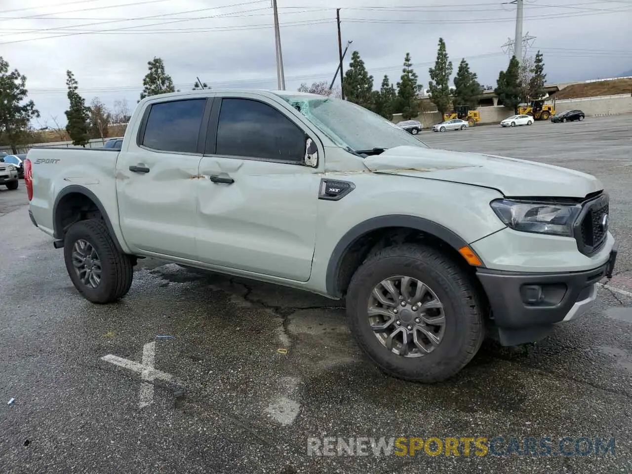 4 fotografías del automóvil dañado 1FTER4EH3MLD10312 FORD RANGER 2021