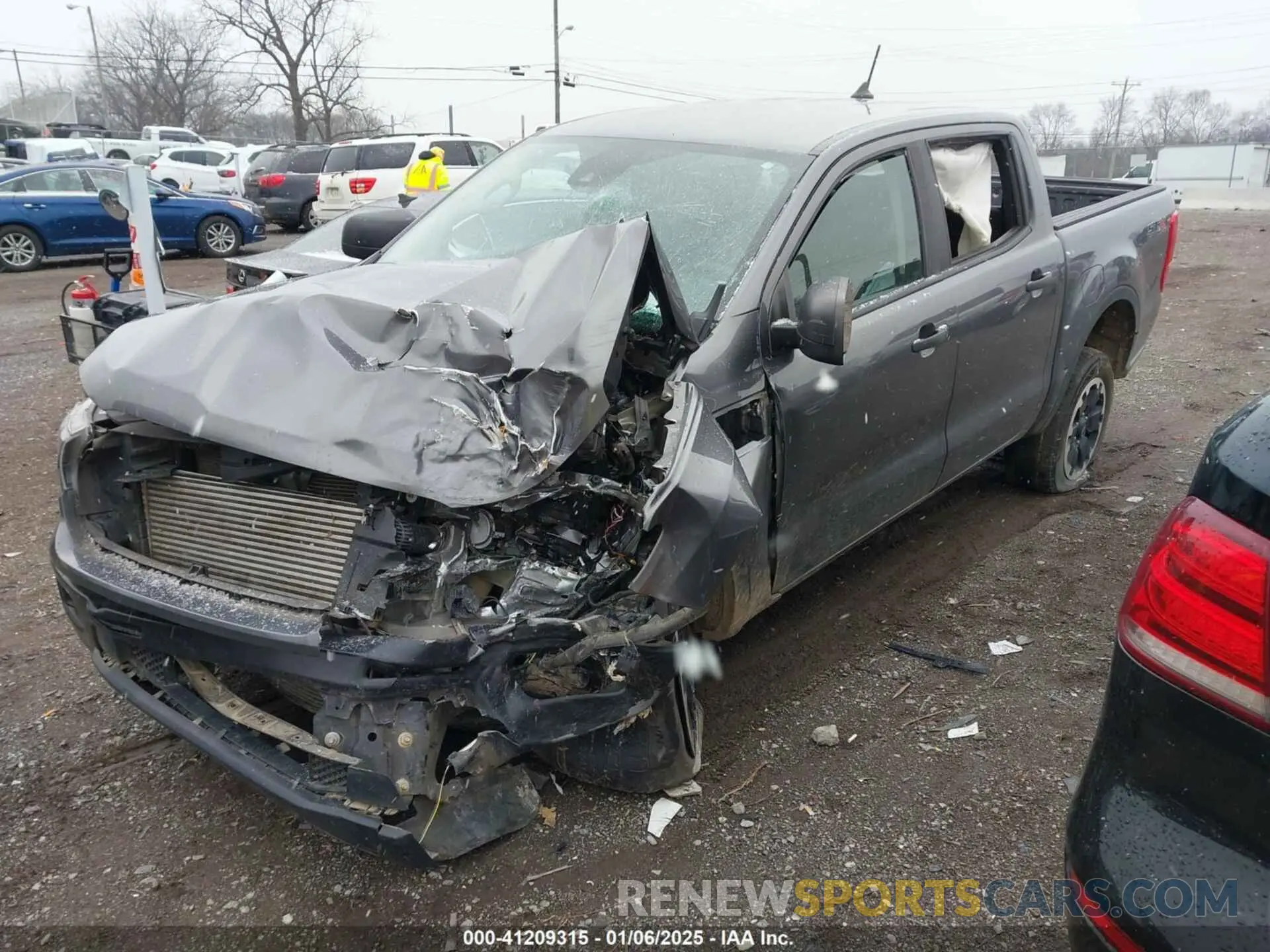 2 fotografías del automóvil dañado 1FTER4EH5MLD35454 FORD RANGER 2021