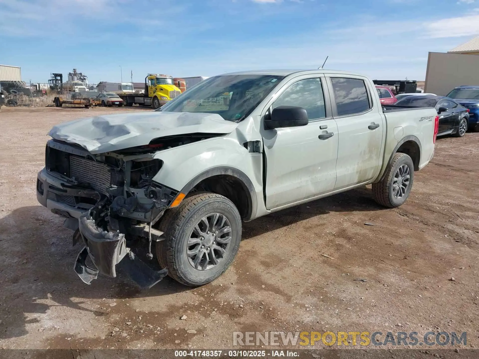 2 fotografías del automóvil dañado 1FTER4FH0MLD04059 FORD RANGER 2021