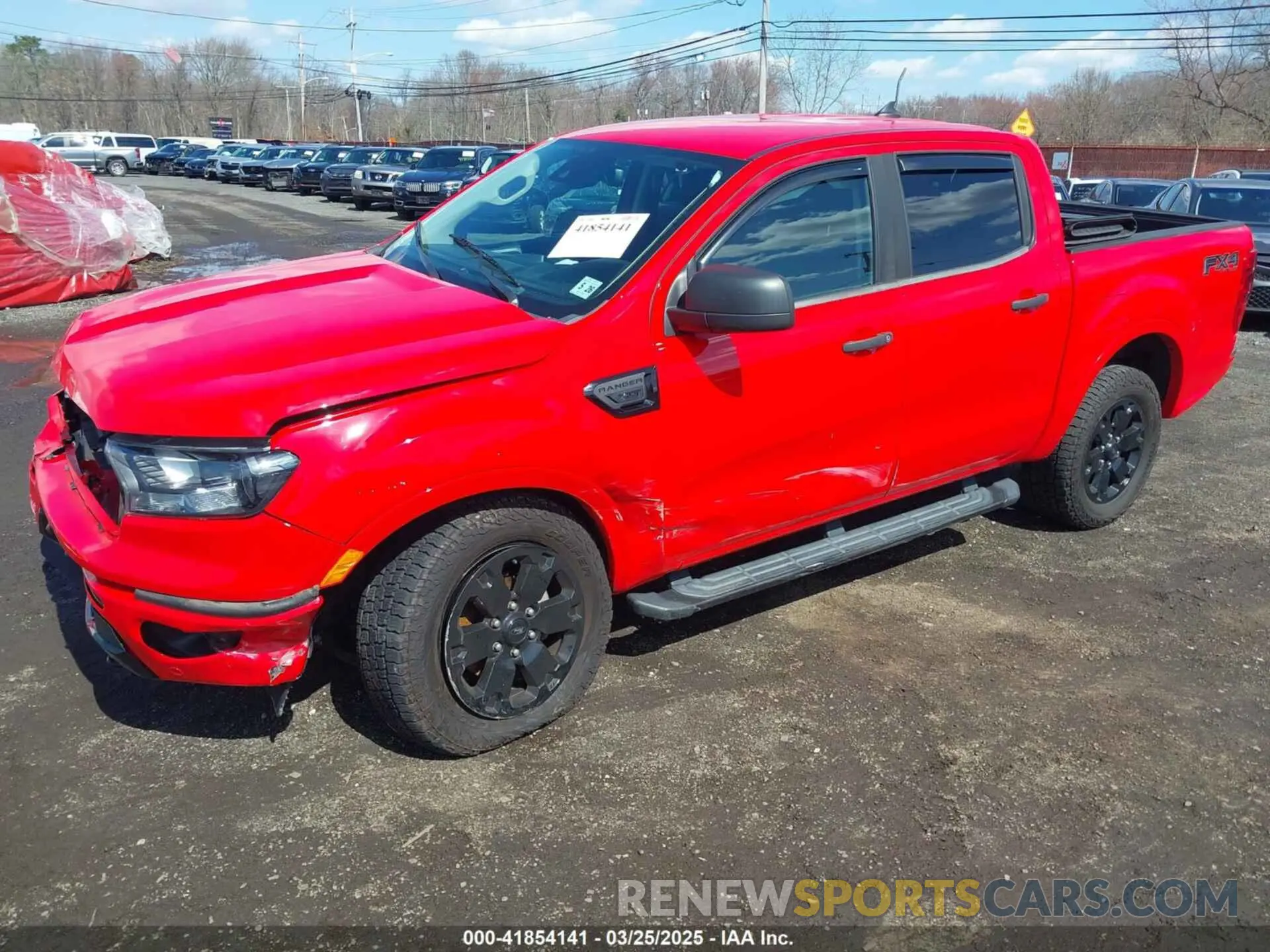 2 fotografías del automóvil dañado 1FTER4FH0MLD50328 FORD RANGER 2021