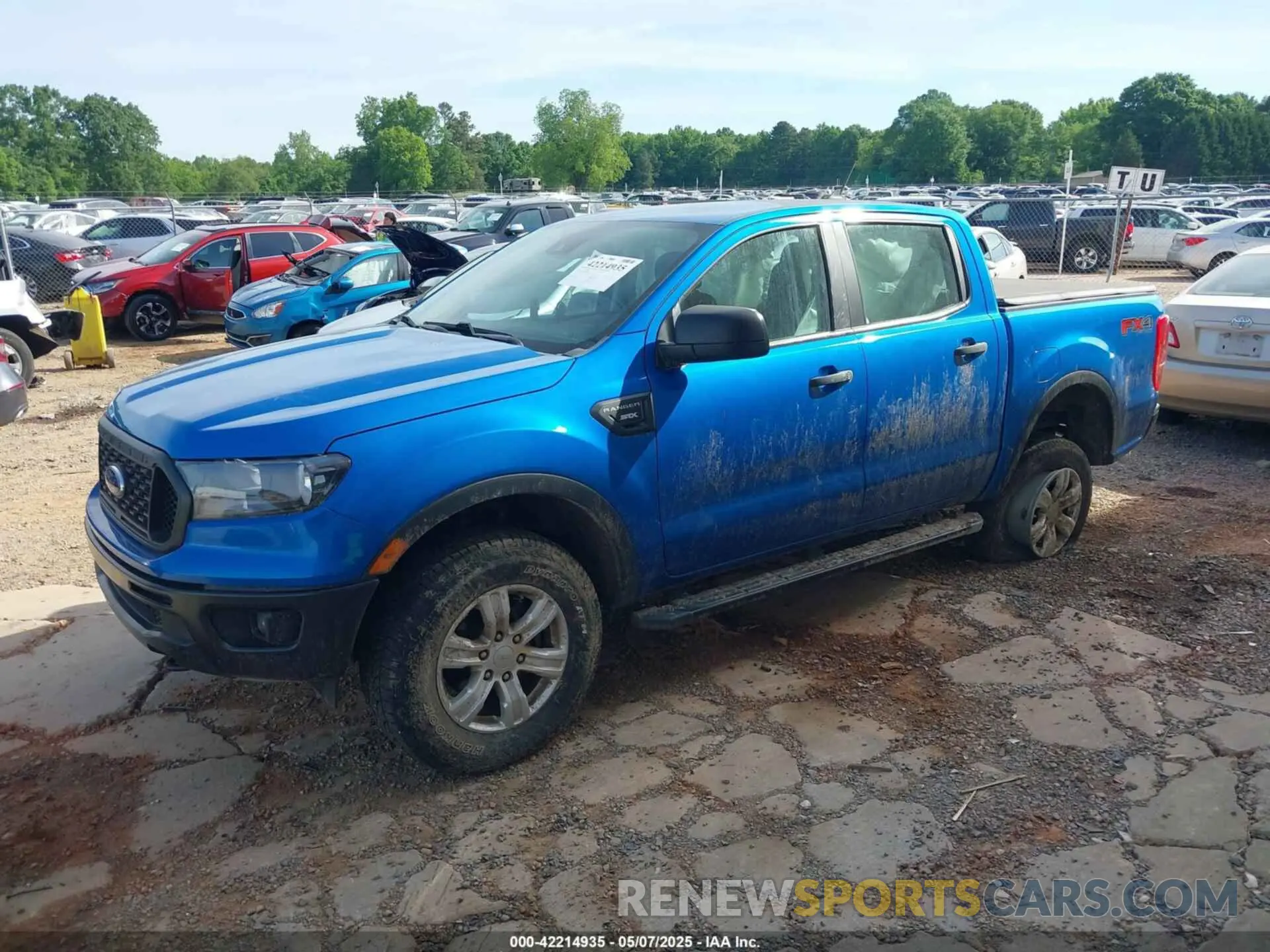 2 fotografías del automóvil dañado 1FTER4FH1MLD48622 FORD RANGER 2021