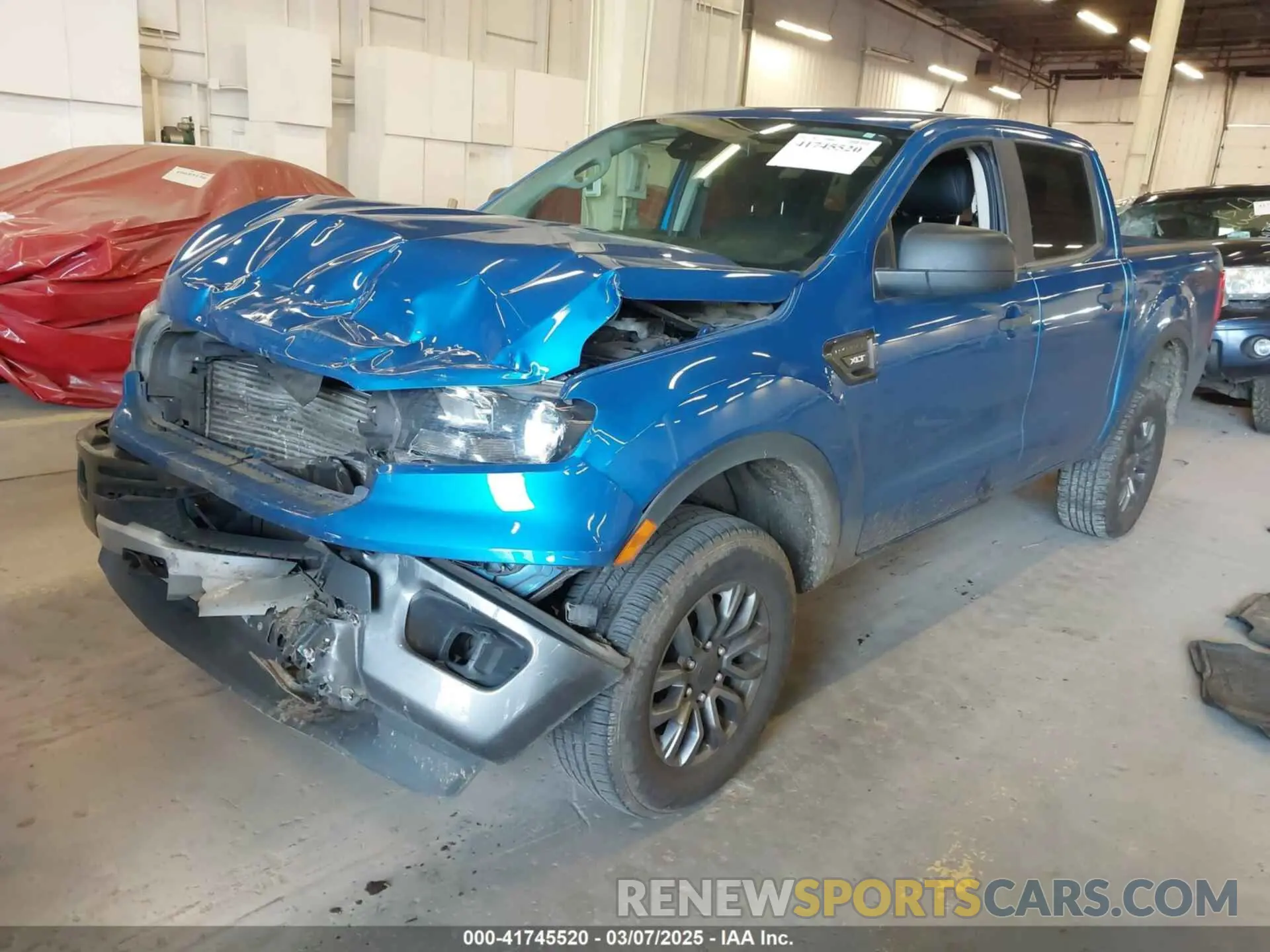 2 fotografías del automóvil dañado 1FTER4FH1MLD50693 FORD RANGER 2021