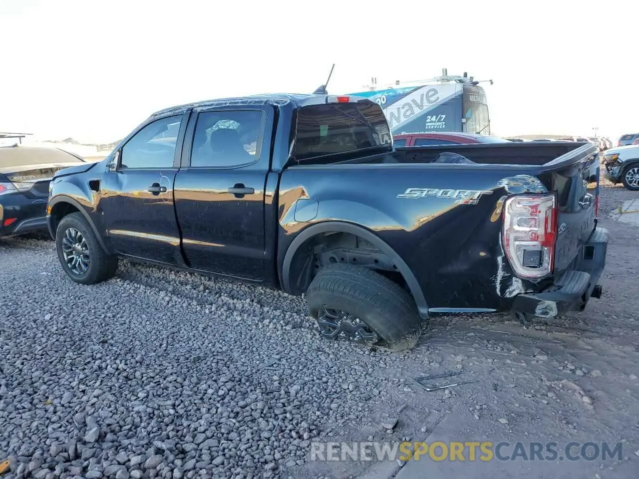 2 fotografías del automóvil dañado 1FTER4FH2MLD18092 FORD RANGER 2021