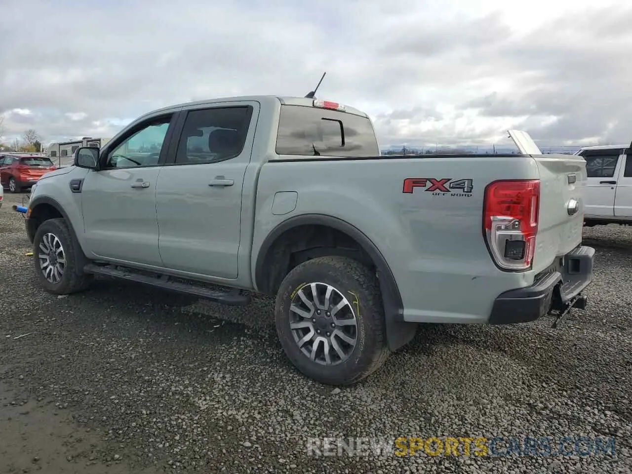 2 fotografías del automóvil dañado 1FTER4FH2MLD43784 FORD RANGER 2021