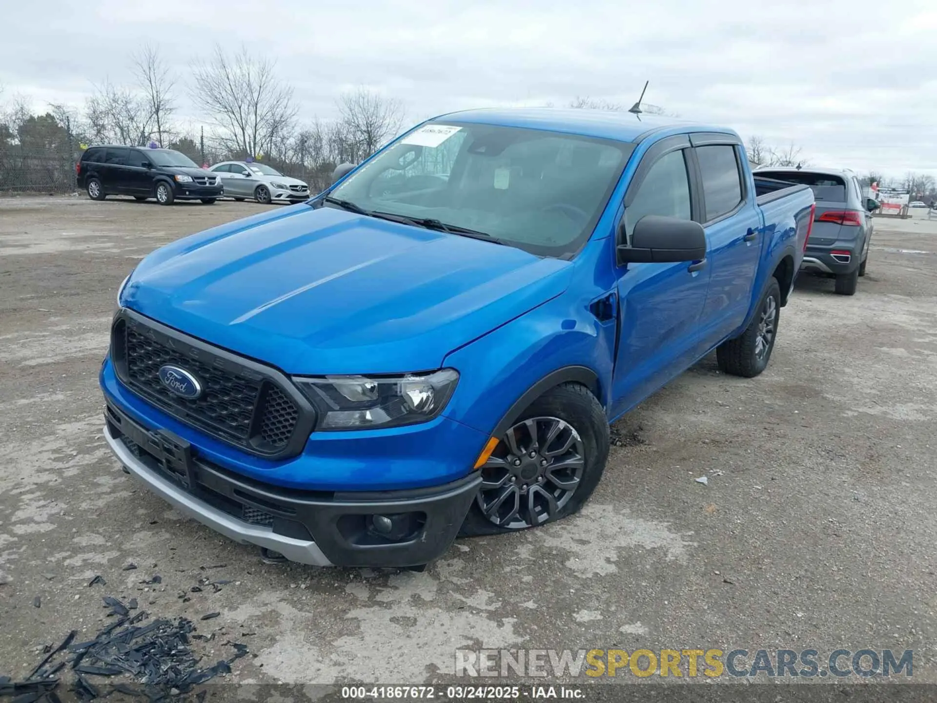2 fotografías del automóvil dañado 1FTER4FH3MLD29554 FORD RANGER 2021