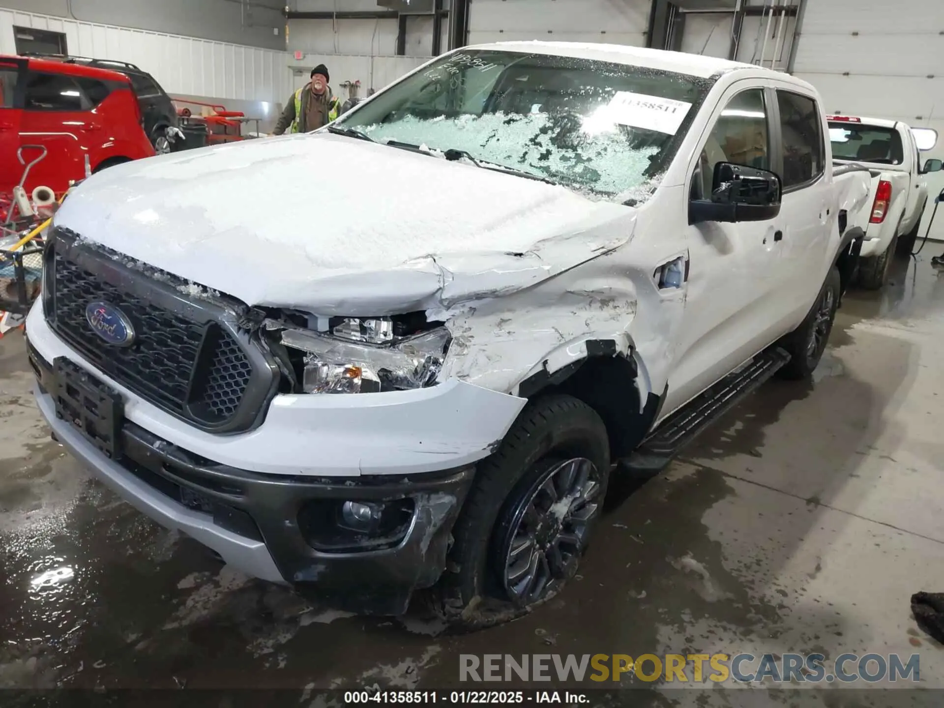 2 fotografías del automóvil dañado 1FTER4FH4MLD43124 FORD RANGER 2021