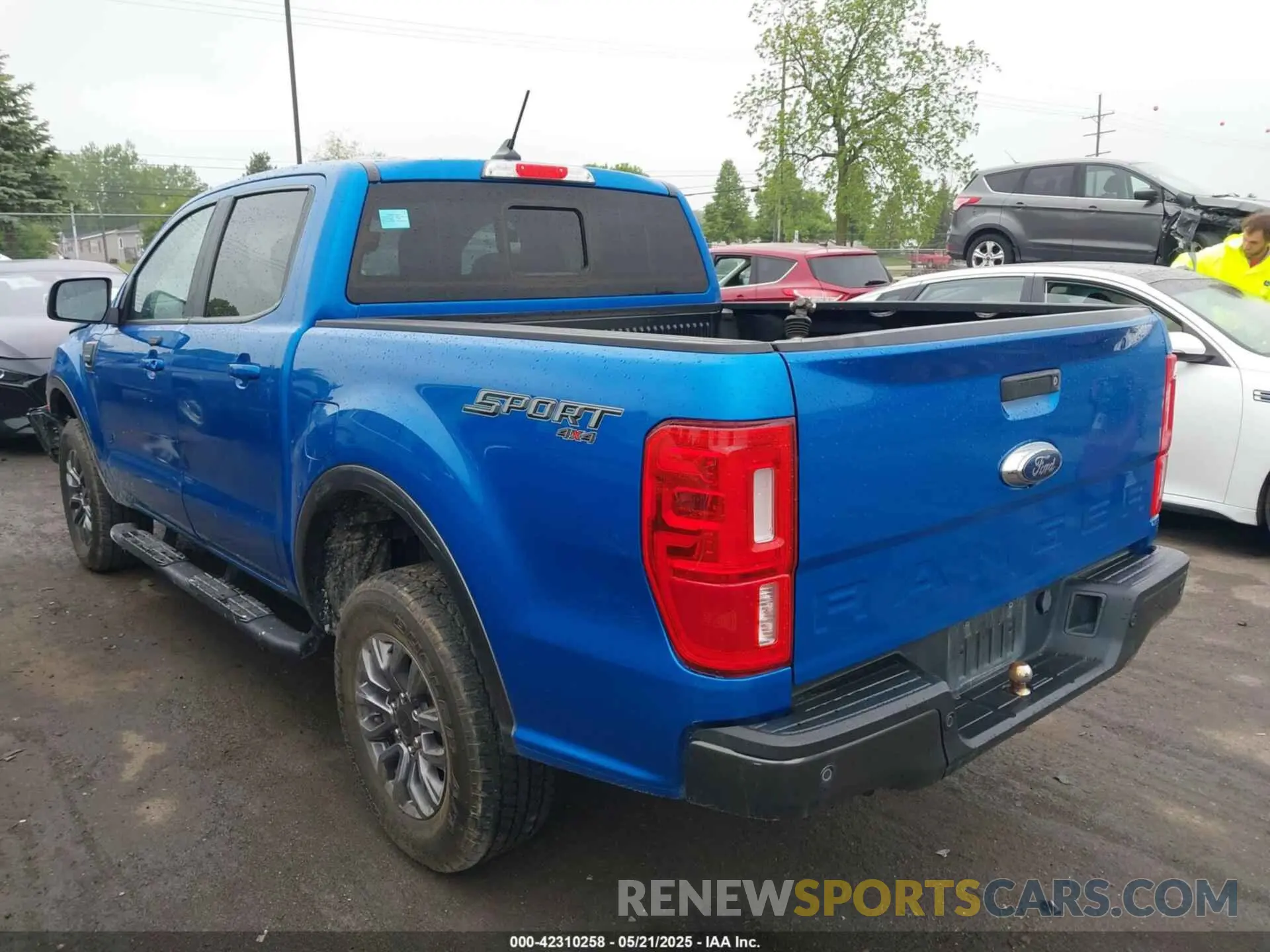 3 fotografías del automóvil dañado 1FTER4FH4MLE05749 FORD RANGER 2021