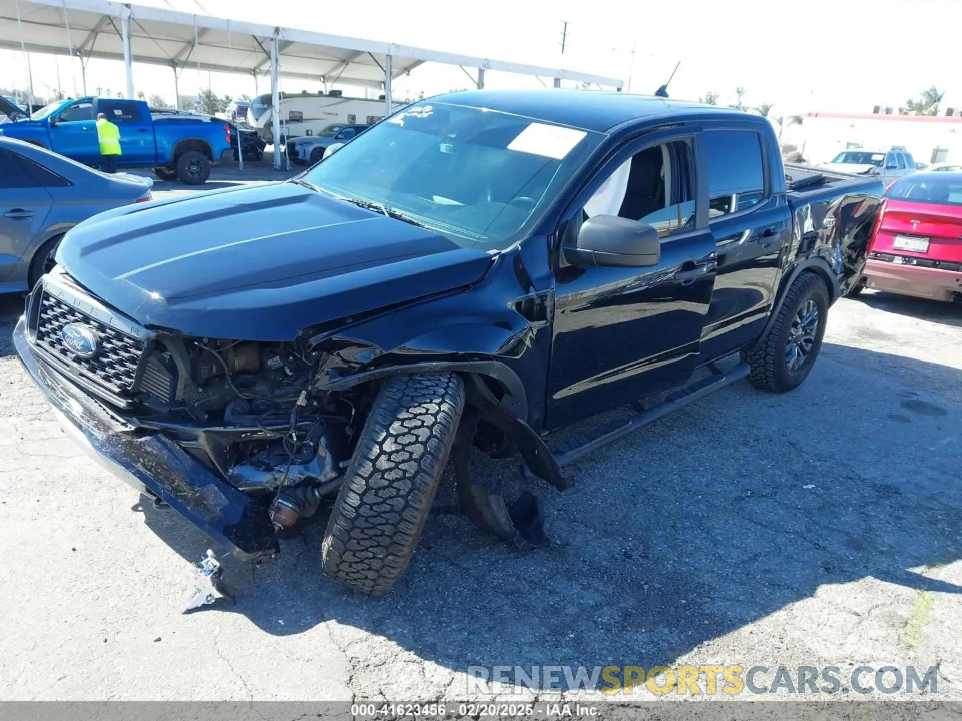 2 fotografías del automóvil dañado 1FTER4FH7MLD10330 FORD RANGER 2021