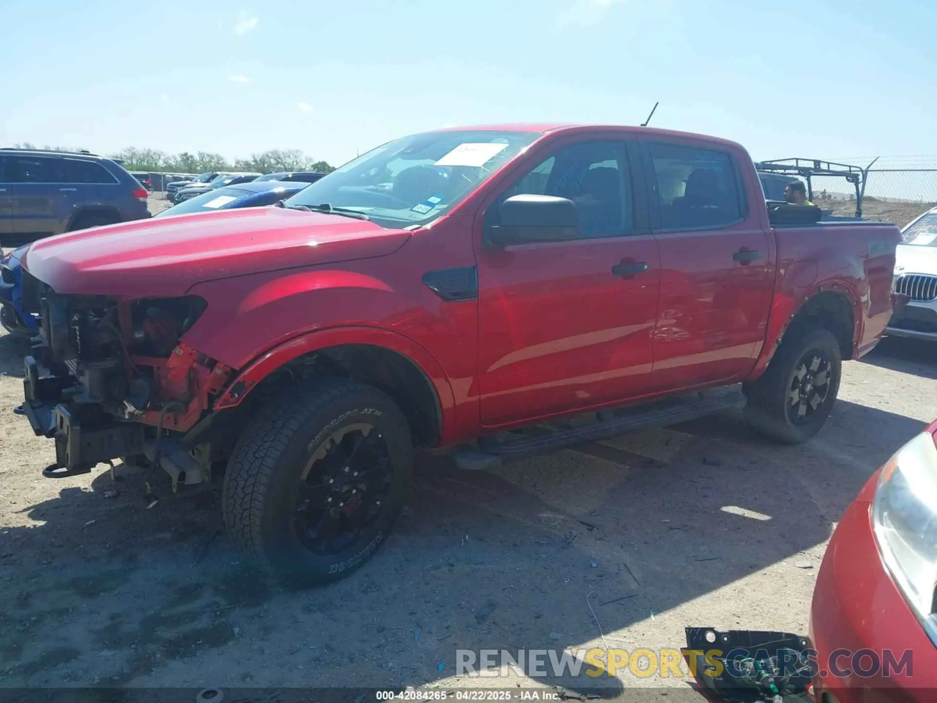 2 fotografías del automóvil dañado 1FTER4FH8MLE06368 FORD RANGER 2021