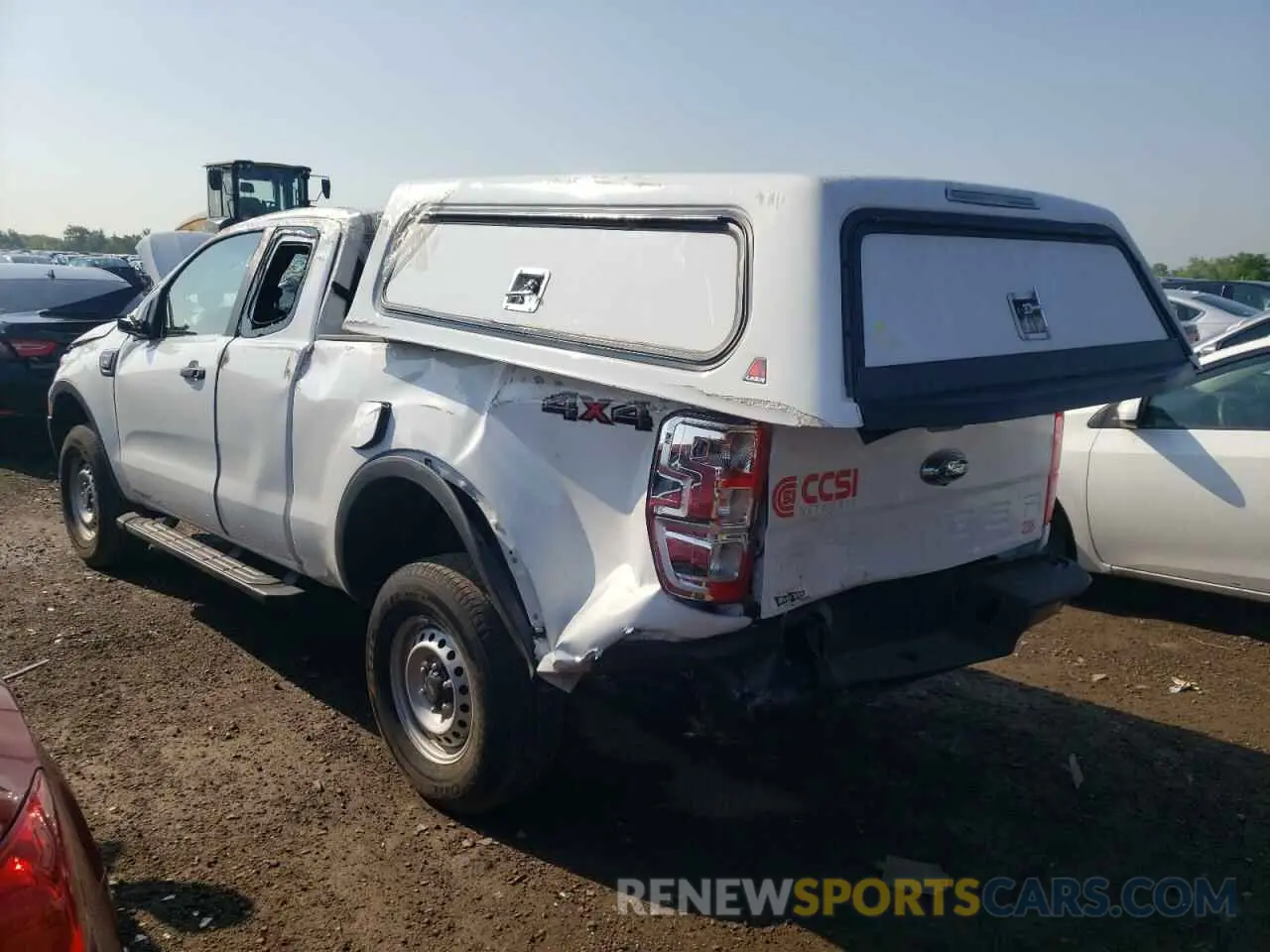 2 fotografías del automóvil dañado 1FTER1FH8NLD50996 FORD RANGER 2022