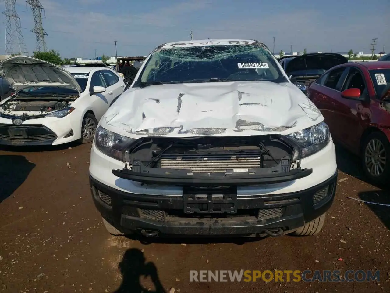 5 fotografías del automóvil dañado 1FTER1FH8NLD50996 FORD RANGER 2022