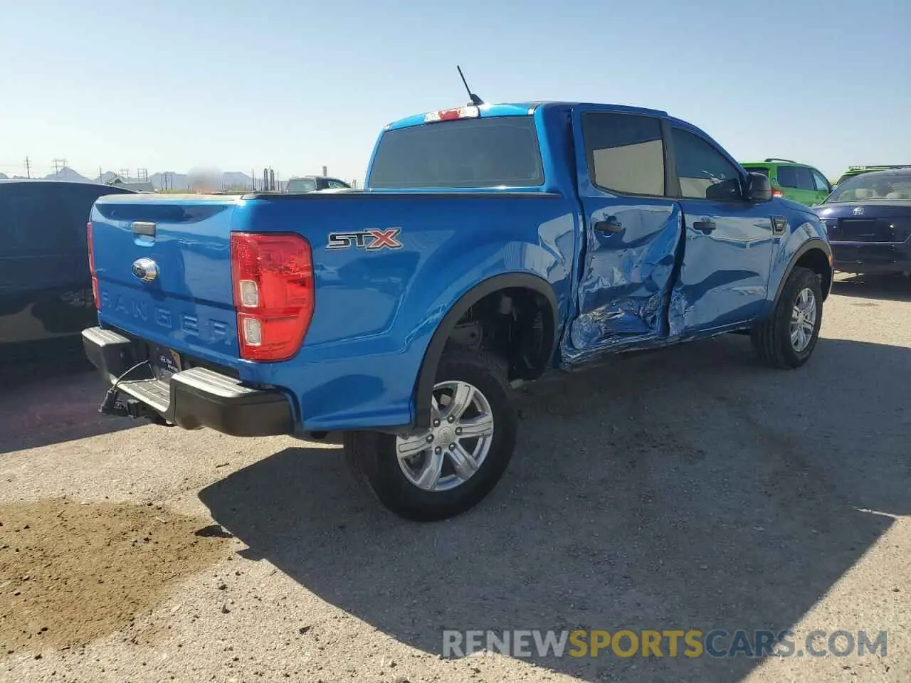 3 fotografías del automóvil dañado 1FTER4EH1NLD03330 FORD RANGER 2022