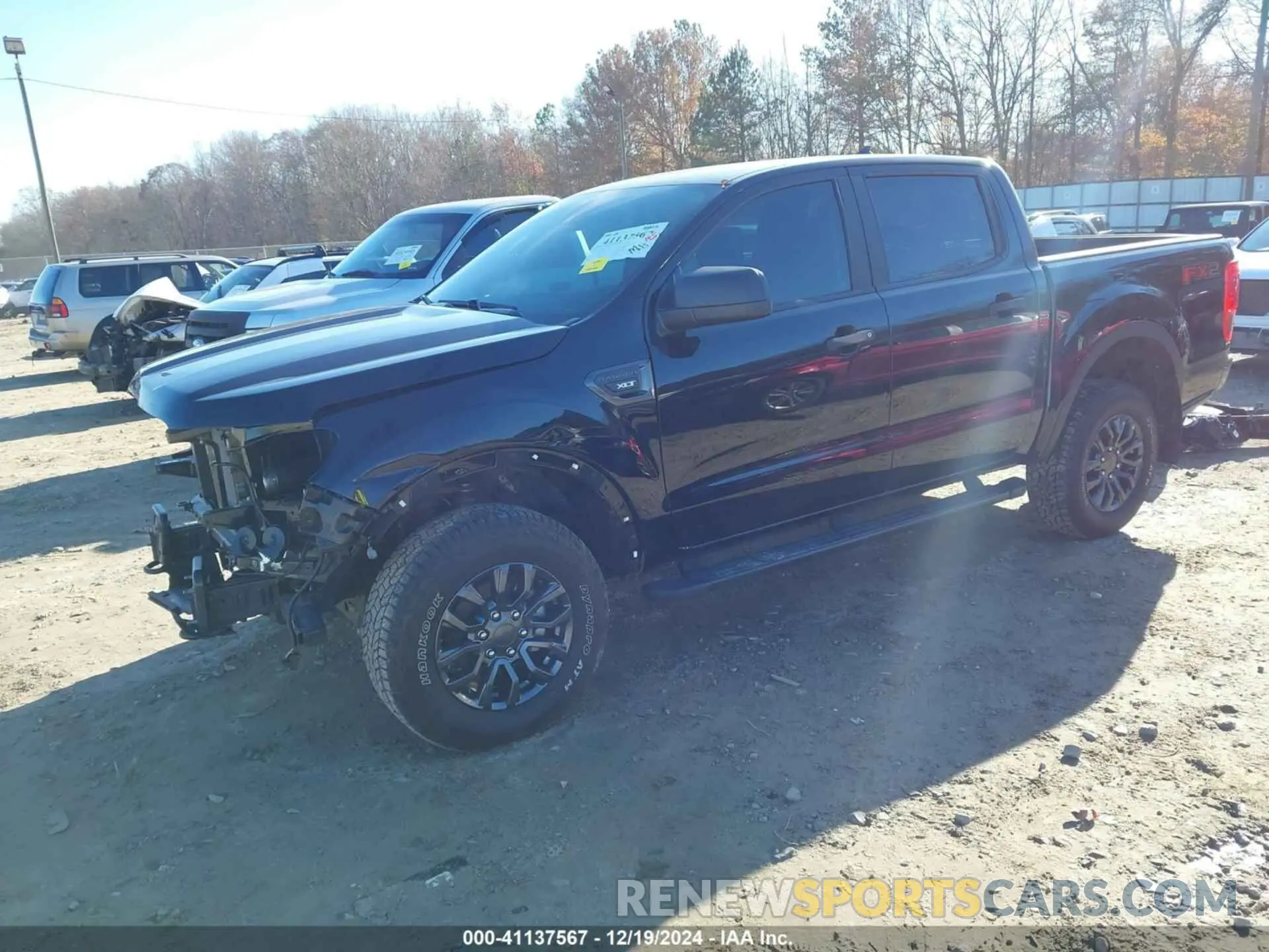 2 fotografías del automóvil dañado 1FTER4EH1NLD41964 FORD RANGER 2022