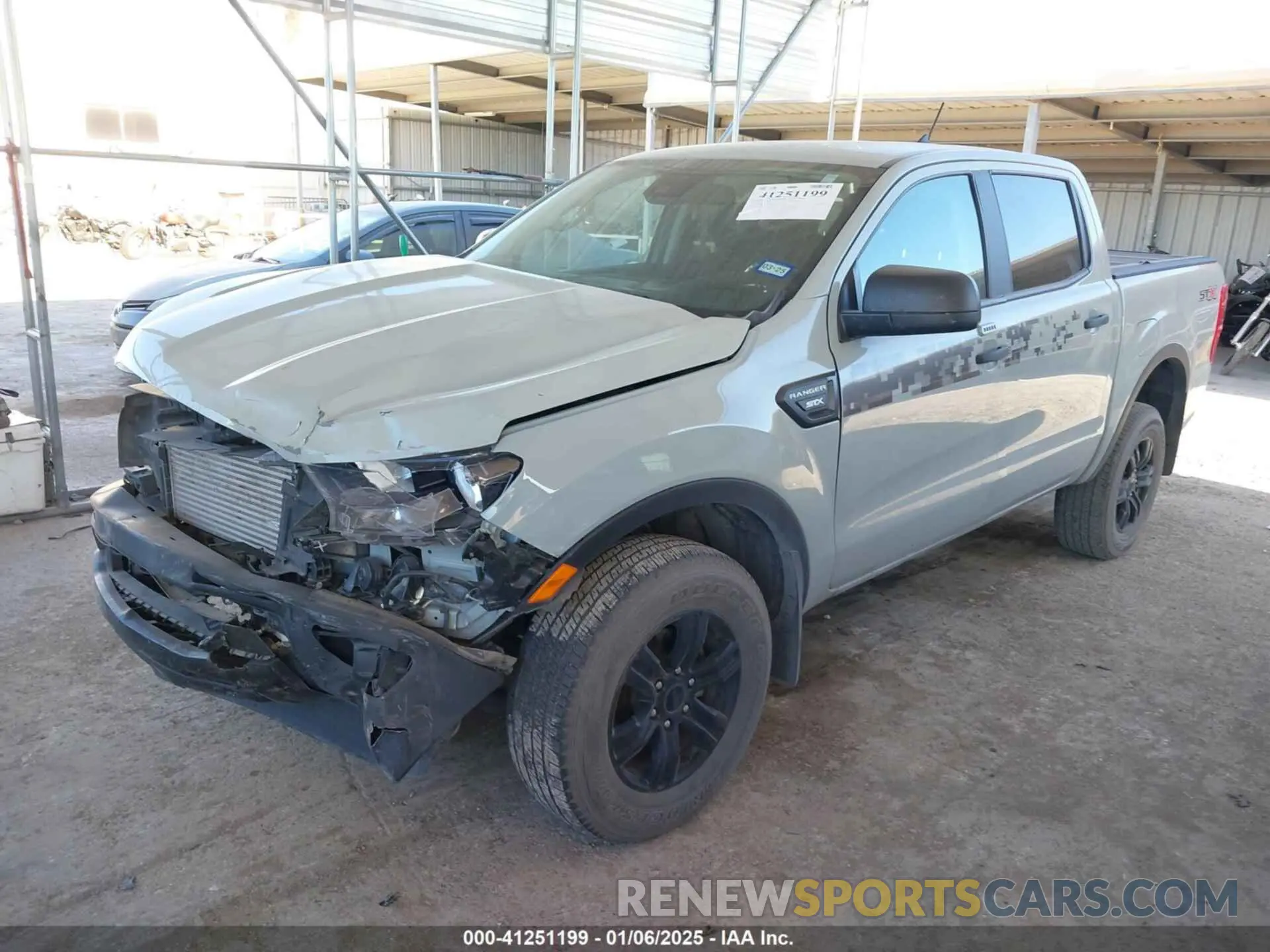 2 fotografías del automóvil dañado 1FTER4EH9NLD13975 FORD RANGER 2022