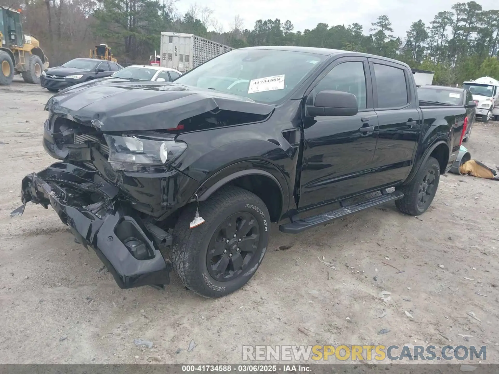 2 fotografías del automóvil dañado 1FTER4FH1NLD54860 FORD RANGER 2022