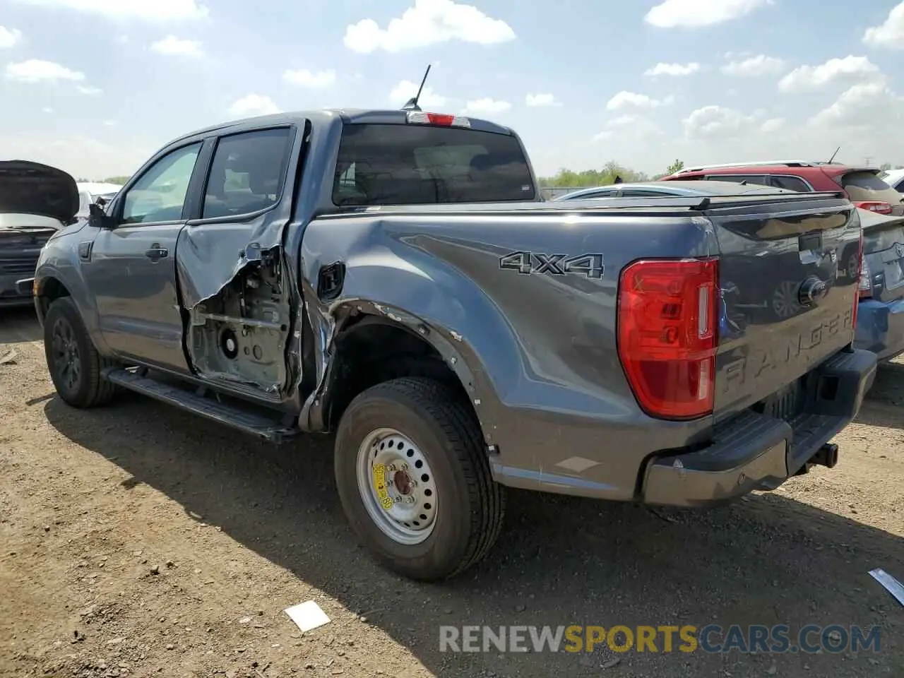 2 fotografías del automóvil dañado 1FTER4FH2NLD13816 FORD RANGER 2022