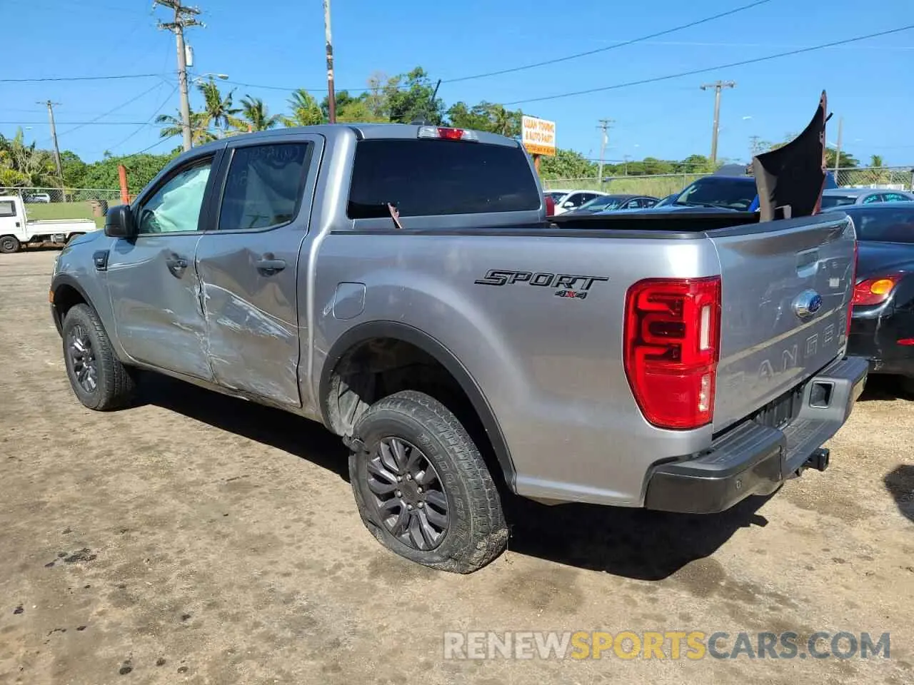 2 fotografías del automóvil dañado 1FTER4FH3NLD47036 FORD RANGER 2022