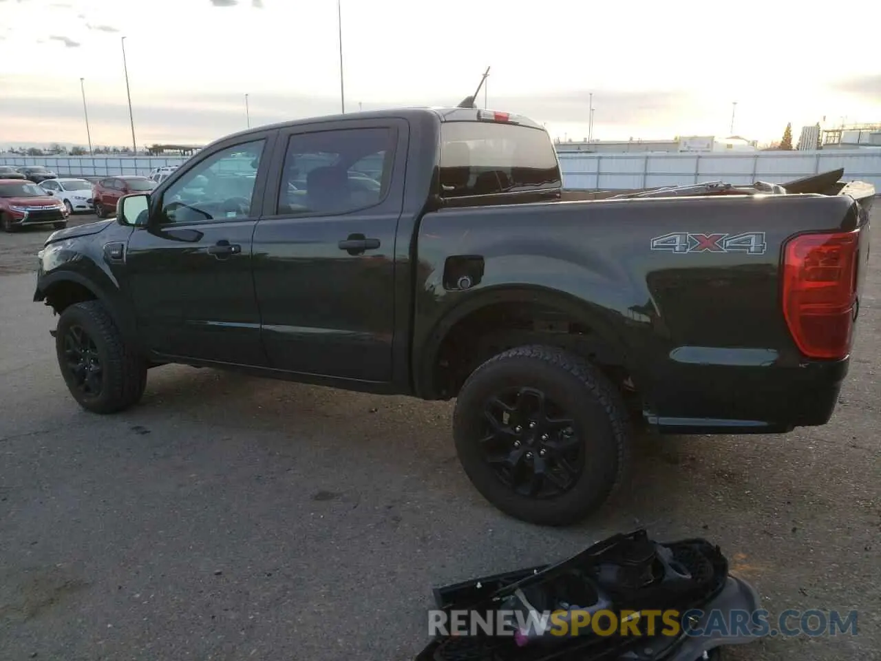 2 fotografías del automóvil dañado 1FTER4FHXNLD36812 FORD RANGER 2022